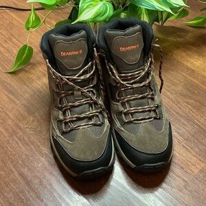 BearPaw Men's Olive Brown Lace-Up Hiking Boots